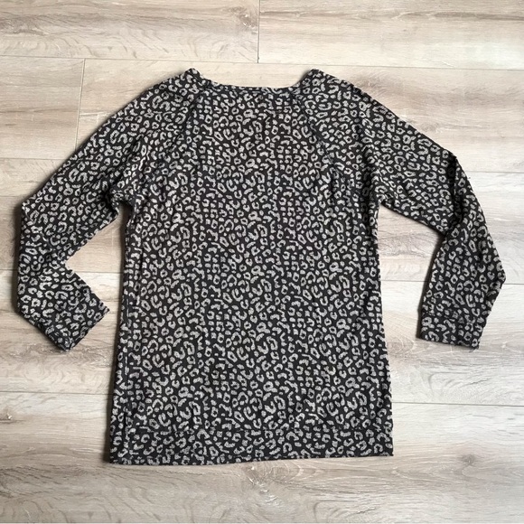 Obey Echo Moutain Brown Leopard print long sleeve sweater top . Small - Picture 8 of 10